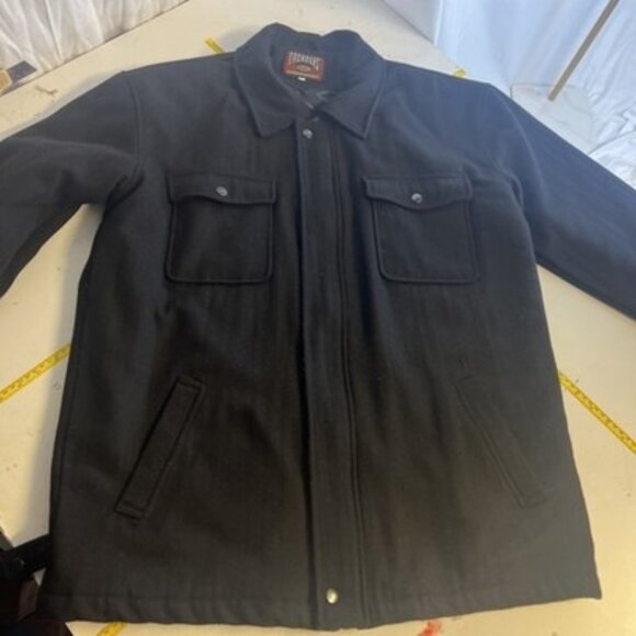 Trenders Basics Men’s Size L Wool Button Down Lined Field Coat - Picture 1 of 15